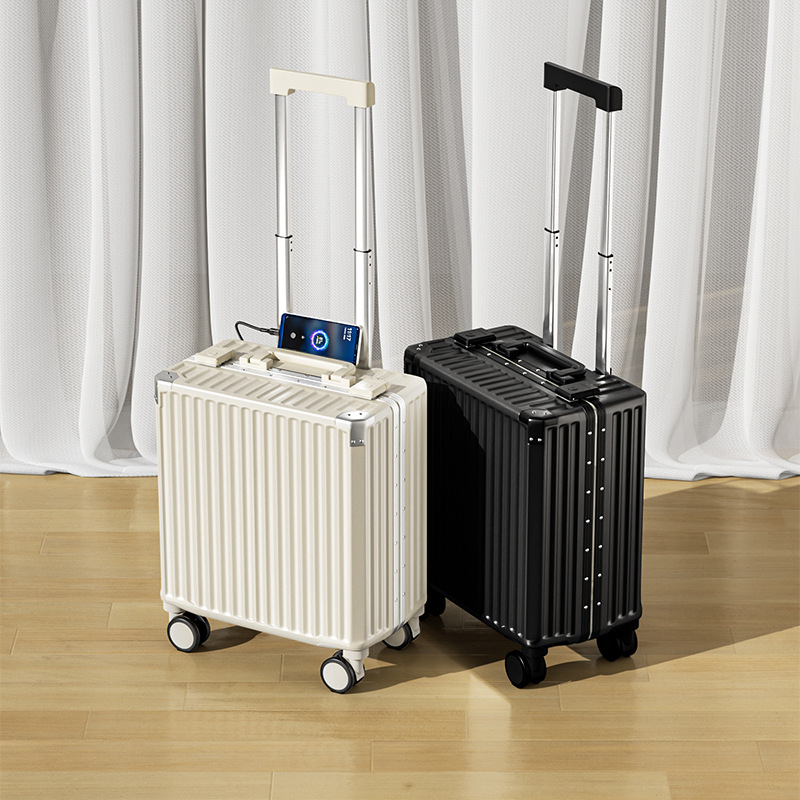 C32178 Thickened aluminum frame suitcase