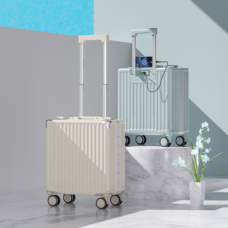 C41144    Multifunctional luggage trolley case for children travel password small size