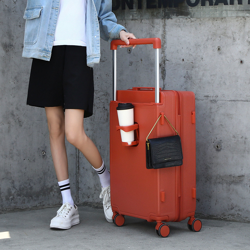 C42330    20-inch wide trolley suitcase for women with multifunctional travel wheels
