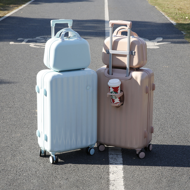 C42297  Saihuo wide trolley suitcase for women small fresh large capacity suitcase