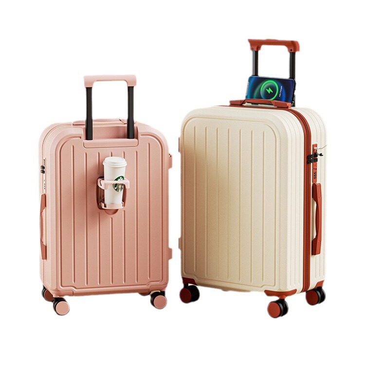C42380   New fashion striped suitcase Internet celebrity same style checked travel suitcase multifunctional