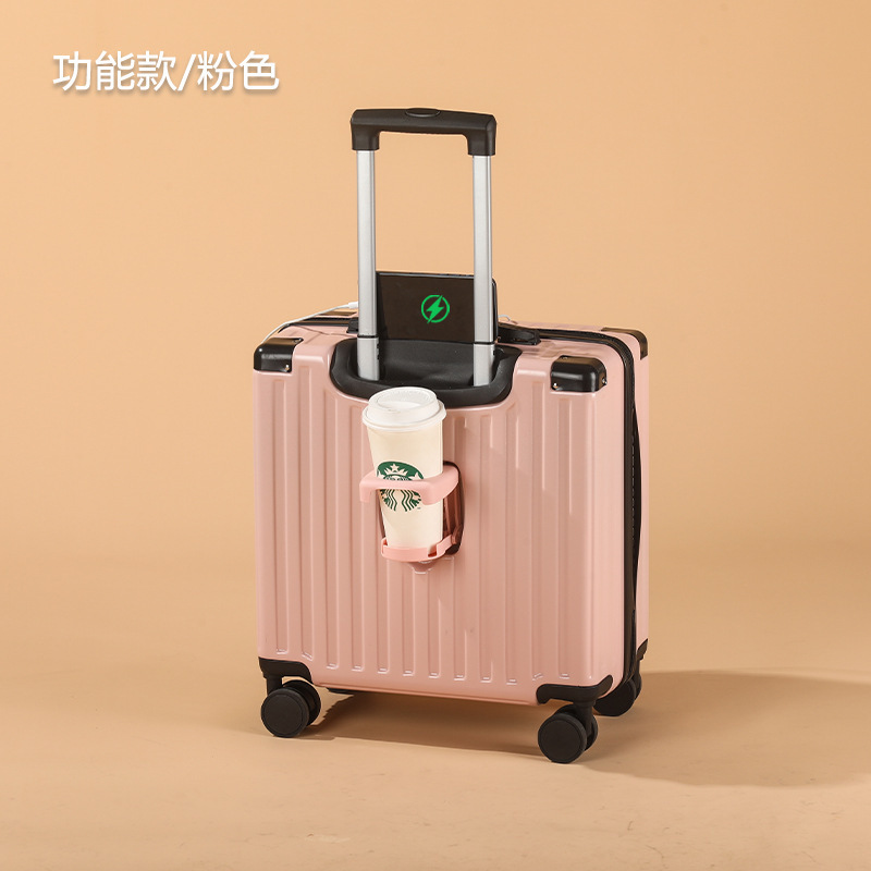 20-Inch Carry-on Suitcase for Female Students — Travel Luggage with Combination Lock
