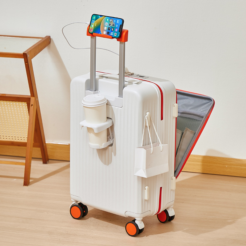 Extra-Large, Multi-Functional Travel Suitcase with Spinner Wheels (Unisex/Student Style)